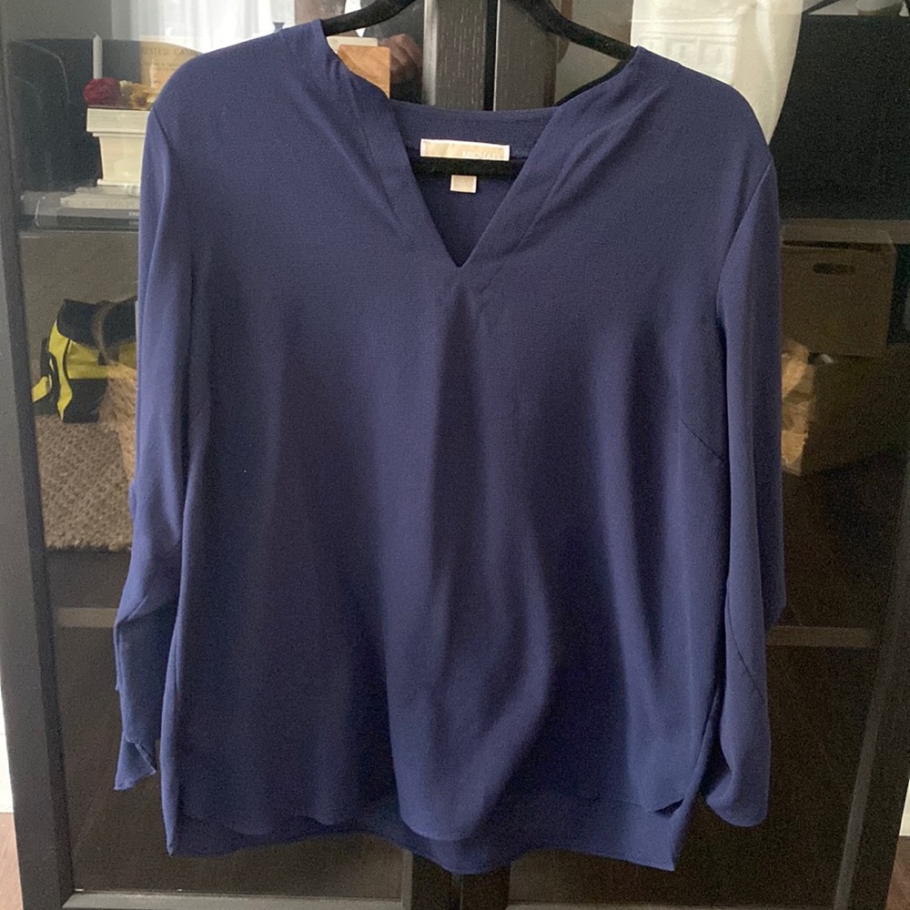 Michael Kors Navy Blouse